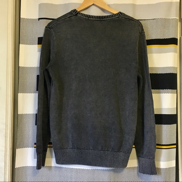 GAP Cotton Pullover Crewneck Sweater - Grey (M) - Picture 3 of 6
